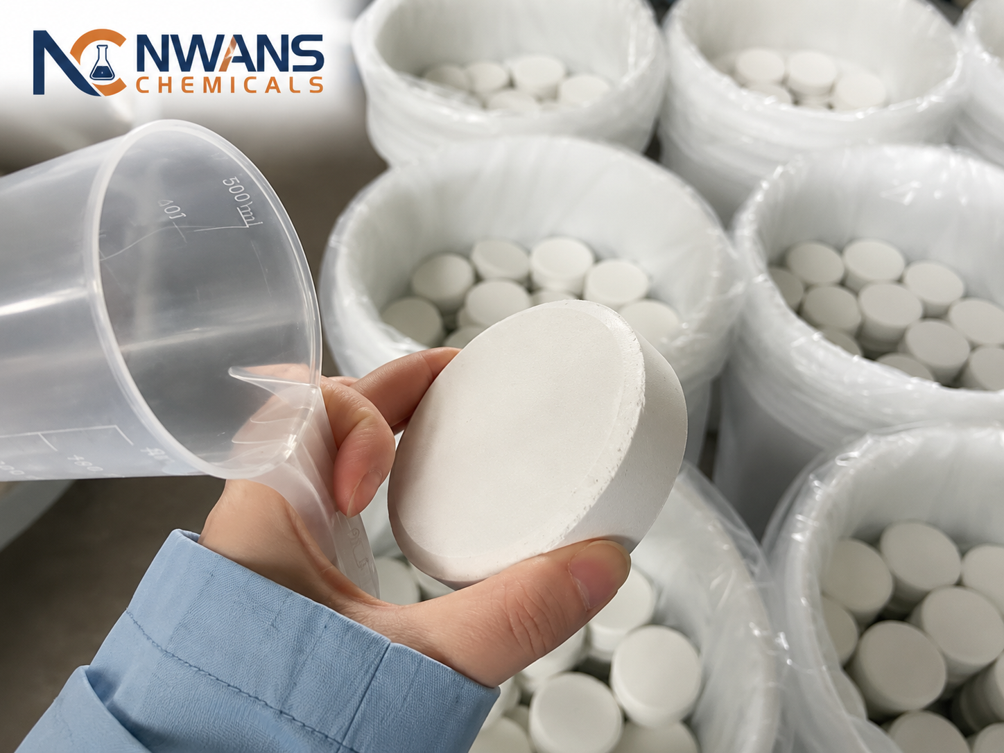 Calcium Hypochlorite Tablets for Water Treatment Industrial Calcium Hypochlorite Supplier Nwans Chemicals