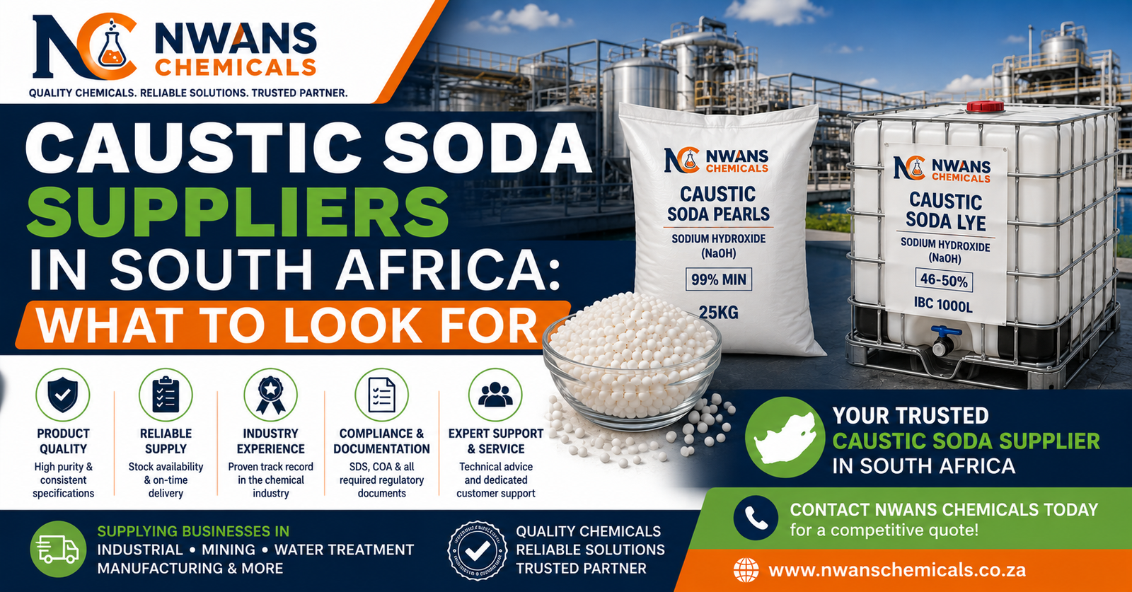 Caustic Soda Suppliers in South Africa What to Look For